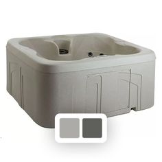 an image of a hot tub with two different colors