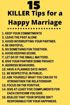 15 killer tips a happy marriage Make Him Obsessed, Couple Advice, Better Marriage, Meaningful Love Quotes, Break Ups