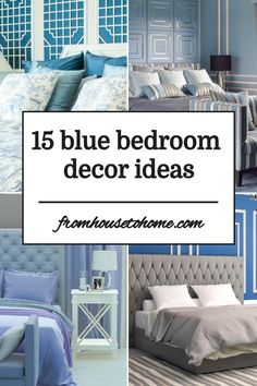 15 blue bedroom decor ideas Relaxing Bedroom Paint, Popular Bedroom Paint Colors, Bedroom Decor Ideas Blue, Black Bedroom Walls, Bookcase In Bedroom, Teal Bedrooms, Blue And White Bedrooms, Bedroom In Blue, Blue Bedroom Decor Ideas