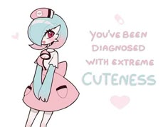 a cartoon character with an expression that says, you've been diagnosed with extreme