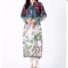 Kayseria Khadar Shirt New With Tag Cotton Dresses With Digital Print For Spring, Pakistani Dress, Pakistani Dresses, Colorful Dresses, Long Sleeve Dress, Womens Sizes, Womens Dresses, Long Sleeve, Customer Support