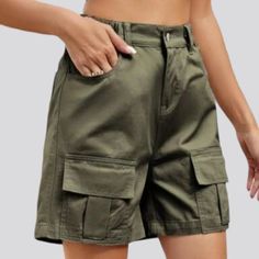 Add a pop of colorful to your summer wardrobe with our women's color cargo jean shorts from the 2024 Summer Collection.Distinctive Features: Fashion Forward: These cargo jean shorts are the epitome of chic, adding a touch of street vibe style to any outfit. Bold Color Palette: Drenched in a palette inspired by safari and elevated-rise fashion, these shorts are an ode to the season. Straight Leg Cut: Embrace the straight leg fit of these shorts that flatters any body type and adds a touch of sophistication. Safari-Inspired Cargo Pockets: The cargo pockets add a touch of utility and style, perfect for storing your essentials while on-the-go. Zippers and Buttons: The zipper and button closures add a touch of detail and make these shorts easy to put on and take off. Rubber Closure: The rubber Cargo Jean Shorts, Bold Color Palette, Shorts For Women, Black Sand, Khaki Color, Cargo Jeans, Bold Color, Sand Color, Color Khaki