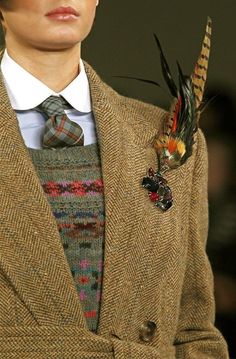 Tweed Ride, Preppy Mode, Tweed Run, Ralph Lauren Fall, Country Wear, Country Fashion, Ralph Lauren Style, Fair Isle Sweater, Harris Tweed