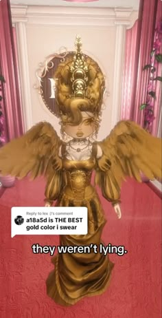 an angel statue with the caption that reads, they weren't lying