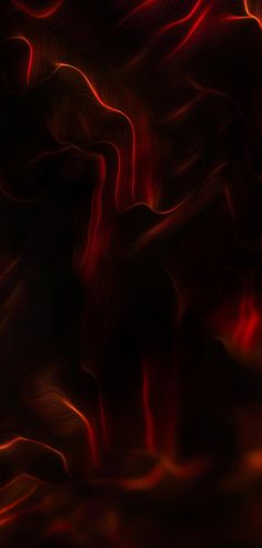 an abstract red and black background with wavy lines