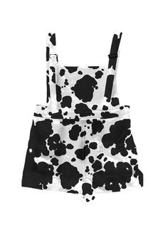 Trash Queen - plus size friendly alternative clothing Black Cotton Shortalls For Summer, Trendy Black Shortalls For Summer, Casual Cow Print Bottoms For Summer, Cow Print Stuff, Cute Cow Print, When Worlds Collide, Cow Stuff, Blue Cow, Worlds Collide