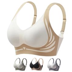 PRICES MAY VARY. 【Super Comfortable & Seamless Fit】Our everyday bra fabric is buttery soft and has a smooth material that conforms to the body's curves and keeps you dry and comfortable all day. The plunge bra is soft and breathable, light as a cloud, and feels nonrestrictive while also supporting. And the hem of wireless bras for women won't roll or move up, so you can move more freely. 【V Neck & Wavy Edge】Full coverage bra V-Neck Design makes your breasts more breathable which can gather and l Dance Bras, Wireless Bras, Light Exercise, Sleep Bra, Comfy Bra, Body Curves, Lounge Lingerie, Full Coverage Bra, Yoga Bra