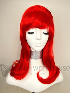 Synthetic wig Beehive Bom Long -  Red Cap Size: Average Do you want an affordable way to change your look in an instant? Our synthetic hair wigs are your best option. Synthetic wigs help you access a wide variety of exciting colours and styles without damaging or straining your natural hair or breaking the bank. These synthetic hair wigs are made from premium quality material designed to look and feel just as lustrous and bouncy as your natural hair. With proper maintenance, our synthetic wigs l Hair Sprays, Red Wigs, Red Cap, Hair Reference, Long Red, Synthetic Wig, Bob Wigs, Bee Hive, Material Design