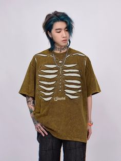 WN5589
■size(cm)





Length


Shoulder width


Chest


Sleeve length




M


73


56.5


60


24




L


75


58


62


24.8




XL


77


59.5


64


25




2XL


79


61


66


25.8




 
■model
178cm 55kg XL Oversized Skull Print Crew Neck T-shirt, Edgy Skull Print Crew Neck T-shirt, Hip Hop Skull Print T-shirt For Streetwear, Edgy Cotton T-shirt With Skull Print, Urban Cotton T-shirt With Skull Print, Guinea Bissau, British Indian, Ghana, Bosnia And Herzegovina