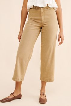 Rent Emmett Garment Dye Wide Leg Cropped Pants from Nuuly. Pick 6 items for $98/month. Free shipping + returns. Beige Cropped Leg Wide Pants In Cotton, Beige Cropped Wide Leg Cotton Pants, Beige Cotton Cropped Wide Leg Pants, Beige Cropped Wide Leg Pants For Work, Chic Beige Cropped Wide Leg Pants, Mid-rise Wide Leg Pants With Belt Loops, Beige Cropped Cotton Pants, Beige Cotton Cropped Pants, Mid-rise Beige Wide Leg Pants For Fall