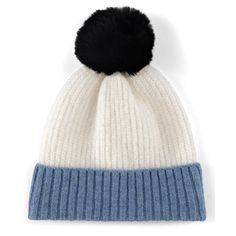 Add a pop of color to your cold weather accessories in Shiraleah's Jane Hat. This hat features a white and blue color block design, adding a playful update to this classic rib knit texture. Made from acrylic, nylon, polyester and spandex and including a navy color pompom detailing, the Jane Hat will ensure your warmth without compromising your style during the winter months. Pair it with other Shiraleah accessories to complete your winter look. Blue Acrylic Hat, One Size Fits All, Blue Acrylic Hat, One Size, Blue Acrylic Hat One Size, Blue Acrylic Hat, White Winter Beanie One Size, White One-size Hat For Winter, White Winter Hat, One Size Fits All, White Winter Hat One Size, White Winter Hat One Size Fits All