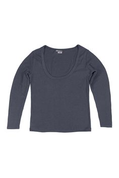 Paseo Long Sleeve Tee | Jungmaven Hemp Clothing & Accessories - USA Made Enzyme Cleaner, Hemp Clothing, Hemp Fabric, Rib Fabric, Scoop Neck Tee, Soft Baby, Coffee Bean, Custom Baby, Baby Tee