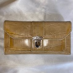 New, Never Used! 7.5” X 4”, Lots Of Storage; 13 Separate Card Pockets, Front Pocket, Zippered Change Storage Purse, Removable Checkbook And Slot For Pen. Snaps Shut With Two Size Options. Beautifully Crafted And Practical. Pet And Smoke Free Home. Elegant Brown Wallet With Snap Closure, Rectangular Faux Leather Wallets For Daily Use, Daily Use Rectangular Faux Leather Wallet, Rectangular Faux Leather Wallet For Daily Use, Daily Use Faux Leather Rectangular Wallet, Trendy Rectangular Wallet With Snap Closure, Trendy Rectangular Wallets With Snap Closure, Brown Clutch Wallet With Snap Closure, Elegant Wallets With Snap Closure