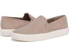 Vince Blair Slip-On Sneakers Comfortable Beige Slip-on Sneakers With Textured Sole, Casual Beige Synthetic Slip-on Sneakers, Beige Slip-on Sneakers For Everyday, Beige Textured Sole Slip-on Sneakers, Comfortable Beige Sneakers With Perforations, Beige Low-top Casual Slip-ons, Casual Beige Low-top Slip-ons, Beige Slip-on Sneakers With Ortholite Insole, Comfortable Beige Slip-on Sneakers With Cushioned Footbed