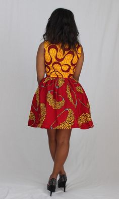 "Gorgeous and show-stopping is our Red African Ankara flirty mini skirt! Fully lined with red tulle and red satin - stylish and special occasion worthy. We especially love this skirt with black stilettos. A high quality skirt should be a staple in your closet! 💃🏽 Red African Party Skirt, Ankara Party Skirts, Dashiki Skirts. Pair this skirt with some matching crop tops options here! https://www.etsy.com/listing/820010543/african-print-crop-top-ankara-party-tops https://www.etsy.com/listing/6092 Red Pleated Knee-length Mini Skirt, Red A-line Party Skirt, Red Knee-length Skirt For Party, Red Knee-length Party Skirt, Fitted Red Mini Skirt, Red Fitted Dresses With Lined Skirt, Red Mini Pleated Skirt, Red Fitted Full Skirt, Fitted Red Dress With Lined Skirt