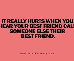 Not being called your best friend anymore hurts. And seeing you call her your best friend hurts even more. Quotes About Friendship Bff, Funny Quotes About Friendship, Ex Best Friend Quotes, Ex Bff, Ex Best Friends, Losing Friends Quotes, Hurt By Friends, Losing Your Best Friend, Quotes Distance