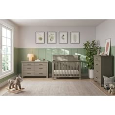 By featuring exclusively 90-degree details, the Denman furniture collection adds a transitional, contemporary feel to any nursery. This 3-piece nursery set includes the Denman 4-in-1 Convertible Crib, the Denman Dresser, and the Denman Chest. The Denman collection is available in 2 sophisticated finishes: Crescent Gray and Midnight Gray. The Denman 4-in-1 Convertible Crib can be converted from a crib into a toddler bed, daybed, and full-size bed, intended to grow with your child from baby to tee Nursery Grey Furniture, Gray Crib Nursery, Dresser Unit, Grey Crib, Changing Table Topper, Peter Rabbit Nursery, Rabbit Nursery, Wood Nursery, Nursery Dresser