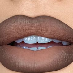 Mate Waterproof Highly Pigmented Color May Differ A Little Due To Lighting* Message Me For Video Of Colors Brown Lipstick Looks, Everyday Lip Color, Brown Lip Combo, Mocha Lipstick, Ombre Lips Tutorial, Ombre Lipstick, Mac Lipstick Shades, Makeup Images, Makeup For Black Skin