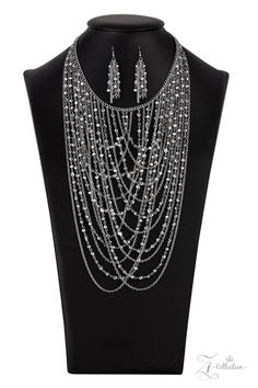 Paparazzi Enticing Zi Collection Necklace - 2021 Fly Jewelry, Afghani Clothes, Sparkle Fashion, Must Have Accessories, Fashion Influencer, Silver Chains, Glam Style, Kandy, Paparazzi Accessories