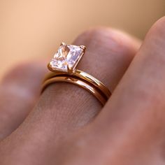 This 1.5mm Daylight Band is the perfect finishing touch for a classic look. Expertly crafted, this stacking ring or wedding band is perfect for minimalists who appreciate quality. With its elegance and sophistication, it's a timeless piece that you can wear for any occasion. Minimalist 14k Rose Gold Jewelry With Brilliant Cut, 14k Rose Gold Stackable Rings With Brilliant Cut, Timeless Stackable Wedding Bands, Timeless Everyday Diamond Cut Rings, Everyday Timeless Diamond Cut Rings, Timeless Emerald Cut Stackable Promise Rings, Everyday Timeless Stackable Diamond Ring, Timeless Stackable Diamond Ring For Everyday, Timeless Solitaire Stackable Rings