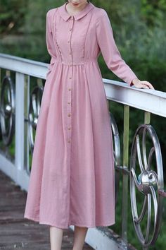 Casual Pink A-line Maxi Dress, Casual Pink Linen Dress For Spring, Pink A-line Maxi Dress, Pink A-line Casual Maxi Dress, Pink Linen Maxi Dress For Summer, Summer Pink Linen Maxi Dress, Feminine Linen Beach Dress, Feminine Pink Linen Summer Dress, Spring Pink Linen Maxi Dress