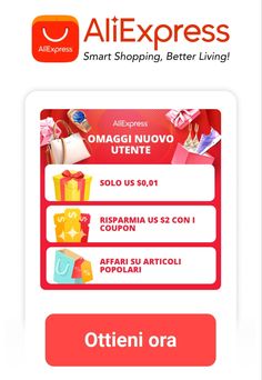 the website for aliexpresss is shown with an image of shopping bags and presents