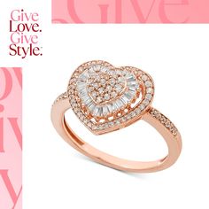 in stock Luxury Rose Gold Diamond Ring For Valentine's Day, Rose Gold Heart Ring With Brilliant Cut Fine Jewelry, Rose Gold Heart Ring With Brilliant Cut, Rose Gold Cubic Zirconia Diamond Ring For Valentine's Day, Valentine's Day Rose Gold Cubic Zirconia Diamond Ring, Rose Gold Brilliant Cut Diamond Ring For Valentine's Day, Rose Gold Heart Cut Diamond Ring For Valentine's Day, Rose Gold Diamond Ring For Valentine's Day, Rose Gold Diamond Heart Ring With Center Stone