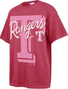 Oversized School Spirit T-shirt With Letter Print, Collegiate Oversized Top With Graphic Print, Oversized Collegiate Top With Graphic Print, Pink College T-shirt With Text Print, Sporty Tan Top With Graphic Print, Collegiate Oversized Tops With Logo Print, Sporty Soft-washed Pink Tops, Tan Letter Print Top For College, Oversized Collegiate Short Sleeve T-shirt