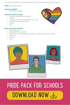 the back cover for pride pack for schools