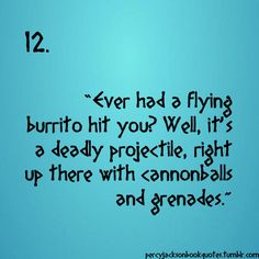 a blue background with the words, never had a flying burrito hit your well, it's a deadly project right up there with cannonballs and grendies