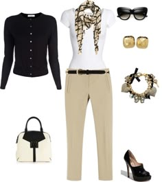 Mode Ab 50, Look Office, Business Casual Outfits, Work Clothes, Work Fashion, Polyvore Outfits