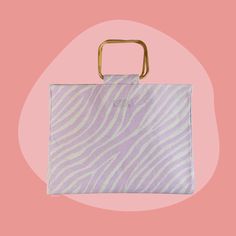 The Rosemary Tote 💟 A pretty pop of purple for fall! Shop now! Big Things, Bamboo Handles, You Bag, Rosemary, Louis Vuitton Damier, White Cotton, The Details, White Stripe, Lavender