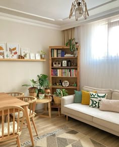 the living room is clean and ready for guests to come home from work or play