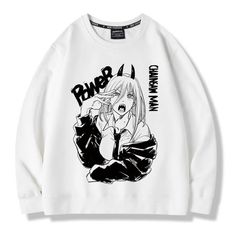 Introducing the Annoyed Power Sweatshirt, the ultimate addition to your wardrobe for fans of Chainsaw Anime Aesthetic. This unisex sweatshirt is available in 5 stunning colors: Black, Light Gray, White, Pink, and Yellow. Crafted from a high-quality cotton blend material, it's not just a piece of clothing; it's a statement of your love for anime and unique style. Free shipping in the US and worldwide. S - Chest: 100 cm (39.37 inches); Length: 64 cm (25.20 inches); M - Chest: 104 cm (40.94 inches) Chainsaw Anime, Sweatshirt With Collar, Sweatshirts Aesthetic, Chainsaw Man Power, Girl Geek, Power Chainsaw Man, Power Chainsaw, All Aesthetic, Beige Sweatshirt