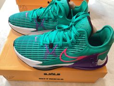 NIB Mens NIKE LeBron James Witness 6 VI Sneakers Size 12 CZ4052-300.  The box has some shelf wear and some minor imperfections.  See pictures for actual conditions. Lebron 6, Nike Fashion, Nike Lebron, Lebron James, The Box, Nike Men, Size 12, Im Not Perfect, Nike