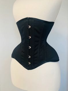 18 Black Coutil Tightlacing Waist Training Corset Shapewear - Etsy.de Poison Ivy Kostüm, Corset Underbust, Custom Corsets, Corset Shapewear, Modesty Panel, Lace Tights, Waist Training Corset, Level 4, Waist Training