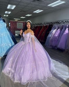 Welcome to Couture Candy’s exclusive 2024 collection of purple Quinceañera dresses. Each gown is crafted with care to make you feel extraordinary on your special day. Our range includes shades from soft lavender to deep violet, with designs to suit every taste—whether classic with embroidery or modern with sleek lines. We prioritize quality and fit, ensuring each dress celebrates your unique style. Light Purple And Silver Quinceanera Dresses, Violet Sweet 16 Dress, Purple Quinceanera Dresses Sparkle, Light Purple Dresses Quinceanera, Sweet 15 Purple Dress, Quncie Dresses Purple, Lilac Dress Quinceañera, Quinceanera Dresses Repunzal, Cute Quinceanera Dresses Purple