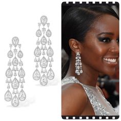 Beautiful AAA CZ (cubic zirconia) and Swarovski crystal wedding chandelier earringsA spectacular look for that vintage and glamorous bride. Approx 2 3/4" long pierce drop earrings **** add stunning bracelet (sold separately discounted) ------------------------------------------ *Note processing time is not shipping time, our regular Free shipping takes approx. 5-6 days to receive after shipped. With rush processing your order is expedited and you will also be upgraded to priority mail approx 2-3 Brazil Style, Diamond Chandelier, Bridal Earrings Chandelier, Vintage Drop Earrings, Wedding Earrings Drop, Earrings Handmade Dangle, Cubic Zirconia Earrings, Trendy Earrings, Crystal Wedding