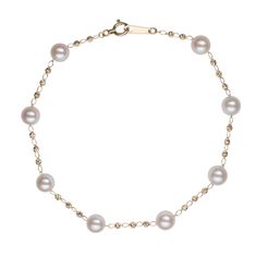 Akoya Petite Pearl Tin Cup Bracelet Elegant Beaded Pearl Bracelet, Elegant Pearl Bracelet With Beaded Chain, Elegant Everyday Gold Bracelet With Round Beads, Minimalist Faceted 14k Gold Bracelets, Elegant Diamond Bracelet With Cable Chain, Elegant 14k Gold Bracelet With Cable Chain, Classic Everyday Pearl Chain Bracelets, Classic White Gold Diamond Bracelet With Delicate Chain, Everyday Yellow Gold Pearl Bracelet With Round Beads