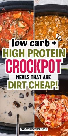 low carb and high protein crockpot meals that are dirt cheap