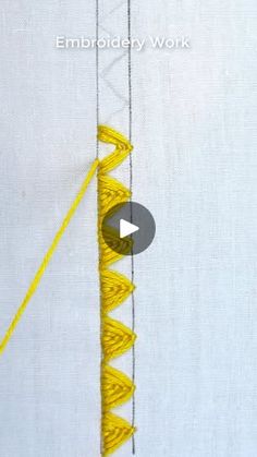 a video demonstrating how to use an embroidery work