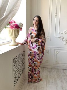 Bohemian #maxidress dress, plus size colorful long sleeve dress, #islamic clothing, ready #hijab, #jilabia, #abaya, Muslim summer dress, #maternitydresses Spring Vacation Long Sleeve Abaya, Summer Long Sleeve Flowy Abaya, Summer Flowy Long Sleeve Abaya, Flowy Long Sleeve Summer Abaya, Flowy Summer Abaya, Multicolor Long Abaya For Spring, Spring Bohemian Maxi Abaya, Spring Multicolor Abaya, Modest Maxi Length Kaftan For Spring