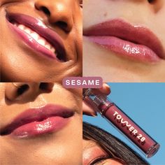 Clean ShineOn Jelly Lip Gloss - Tower 28 Beauty | Sephora Tower 28 Beauty, Vegan Lip Gloss, High Shine Lip Gloss, Sephora Favorites, Raspberry Seeds, Shiny Lips, Bare Lip