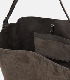 Belted Top, Suede Tote Bag, Suede Tote, Suede Belt, Belt Style, Gray Suede, Black Tote Bag, Soft Suede, Leather Tote Bag