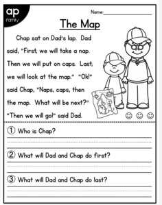 the map worksheet for children to learn how to read and understand what they are