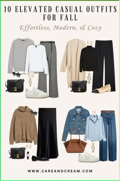 Style After 50 What To Wear, Popular Fashion Trends 2024, Cool Toned Fall Outfits, Old Money Cold Weather Outfits, One Base Different Outfits, Fall Work From Home Outfits, Autumn Capsule Wardrobe Outfits, London Fall Outfits Travel, Fall New England Outfits