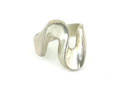 Vintage Mexico Squiggle Waved Design Ring 925 Sterling Silver RG 1619 Condition: Vintage  Metal: Sterling (.925) Silver  Weight: 10.7 grams  Size: 8.75 in   Width : 22.72 mm Images you see are actual pictures of jewelry you will receive Every purchase comes thoughtfully packaged and ships within 1 business day  New York State buyer will be charged sales tax Feel free to contact us with any questions.  We are open Mon-Fri 9-5 EST  We appreciate your business  View more great items Lost Wax Casting Rings, Lost Wax Jewelry, Marquise Cut Rings, Metalsmithing Jewelry, Vintage Mexico, Swirl Ring, Casting Jewelry, Funky Jewelry, Pawn Shop