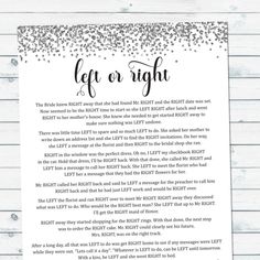 a poem written in black and white with silver confetti on the border, next to a wooden background