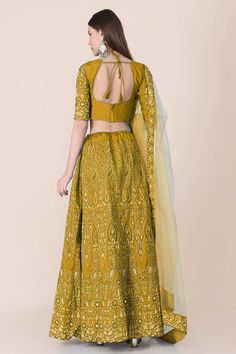 color-yellow, fabric-silk, work-embroidered, brand-name-krupali-savani,occasion-festivewear, occasion-wedding-guest, womenswear,ideal-for-women, lehengas, Product Features: Color: Yellow Lehenga Fabric: Taffeta Silk Choli Fabric: Taffeta Silk Work: Embroidered Sleeves: Elbow Sleeves Neck Type: Round Neck Wash Care: Dry Clean Occasion: Festivewear, Wedding Guest Product Type: Lehenga Choli with Dupatta Disclaimer: There will be slight difference in digital to actual image Yellow Sharara With Dori Work, Yellow Anarkali Set With Zari Work, Yellow Chanderi Sets For Reception, Gold Silk Choli With Resham Embroidery, Yellow Silk Sets With Resham Embroidery, Intricate Embroidery Raw Silk Lehenga, Intricate Embroidered Chanderi Choli, Yellow Chanderi Salwar Kameez For Reception, Yellow Embroidered Silk Set