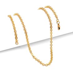 Handmade gold chains 14k gold platted 18 inches